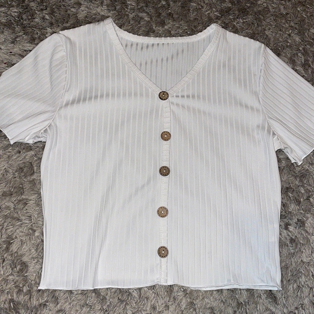 White SHEIN Top